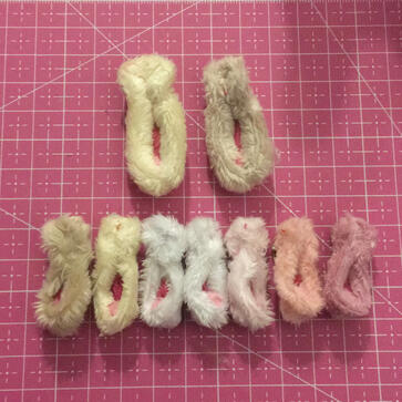 Plush pony vulva array