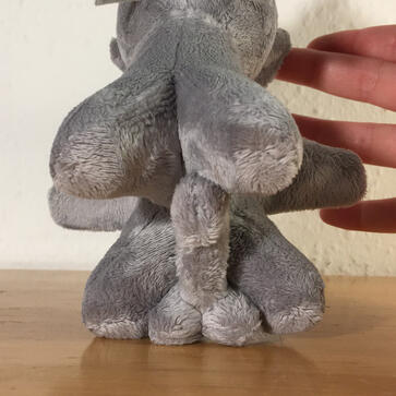 Keychain-size, on plush