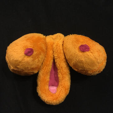 Plush pony vulva with breasts (all attach separately)